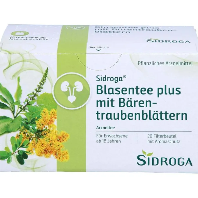 SIDROGA Blasentee plus mit Bärentraubenblättern 20X2,0 g