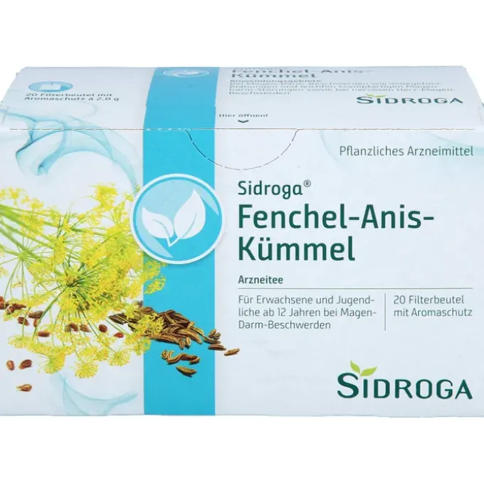 SIDROGA Fenchel Anis Kümmel Tee Filterbeutel 40 g