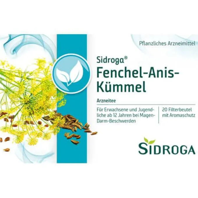 SIDROGA Fenchel Anis Kümmel Tee Filterbeutel 40 g