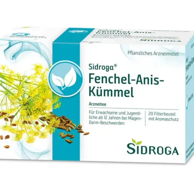 SIDROGA Fenchel Anis Kümmel Tee Filterbeutel 40 g