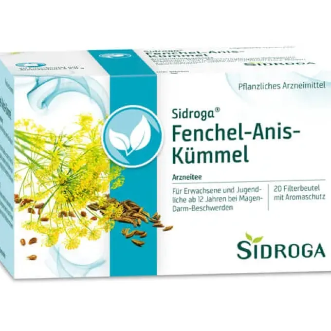 SIDROGA Fenchel Anis Kümmel Tee Filterbeutel 40 g