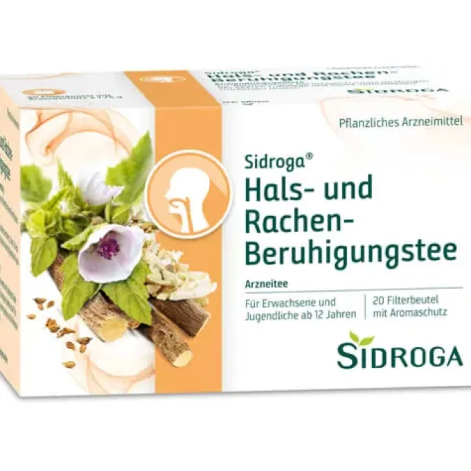 SIDROGA Hals- und Rachen-Beruhigungstee Filterbtl. 20X1,75 g