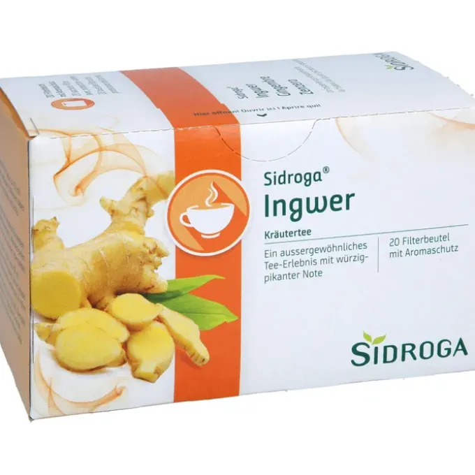 SIDROGA Ingwer Tee Filterbeutel 20 Stück