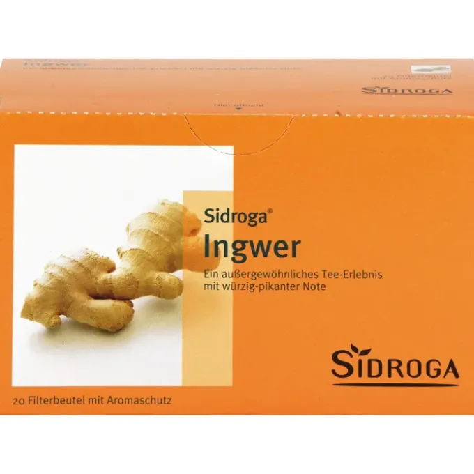 SIDROGA Ingwer Tee Filterbeutel 20 Stück