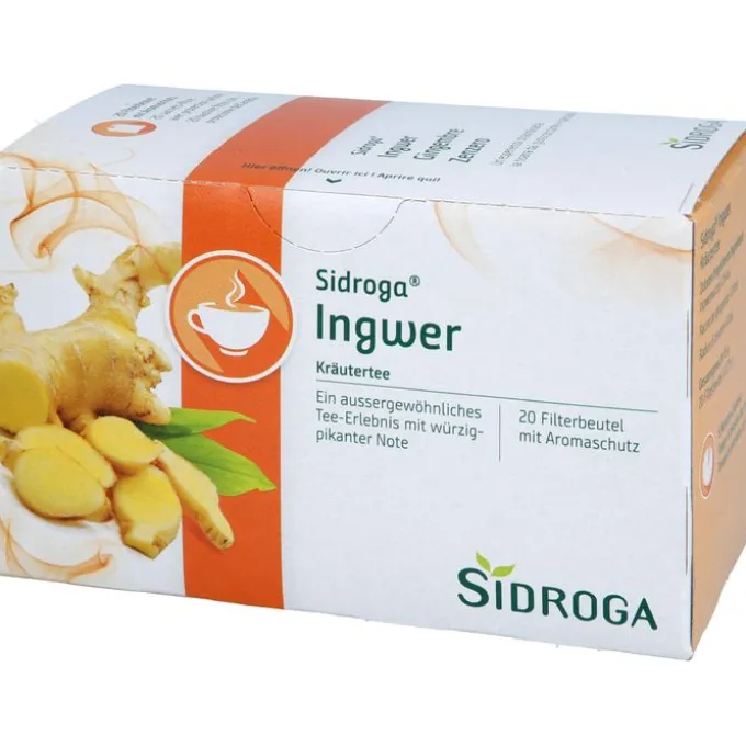 SIDROGA Ingwer Tee Filterbeutel 20 Stück