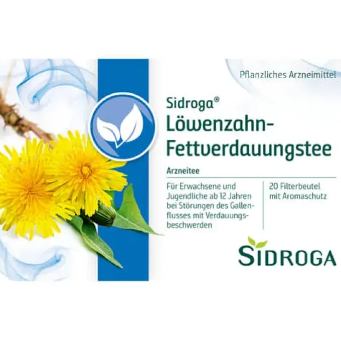 SIDROGA Löwenzahn Tee Filterbeutel 20X1,5 g