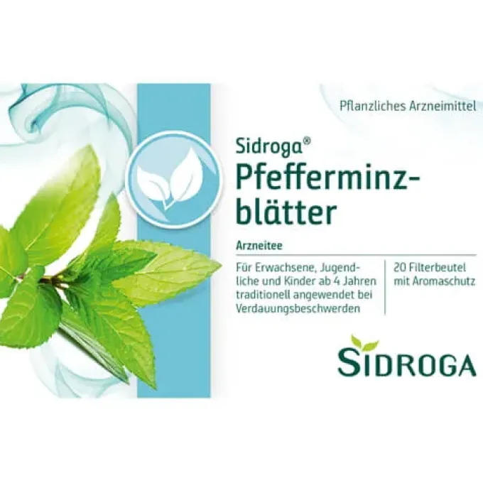 SIDROGA Pfefferminzblätter Tee Filterbeutel 30 g