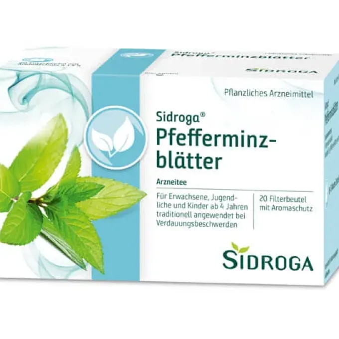 SIDROGA Pfefferminzblätter Tee Filterbeutel 30 g
