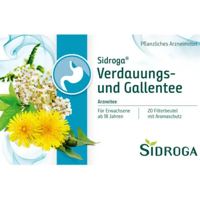 SIDROGA Verdauungs- und Gallentee Filterbeutel 20X2,0 g