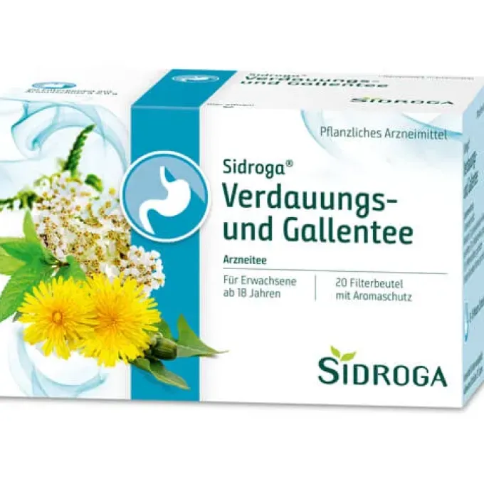 SIDROGA Verdauungs- und Gallentee Filterbeutel 20X2,0 g