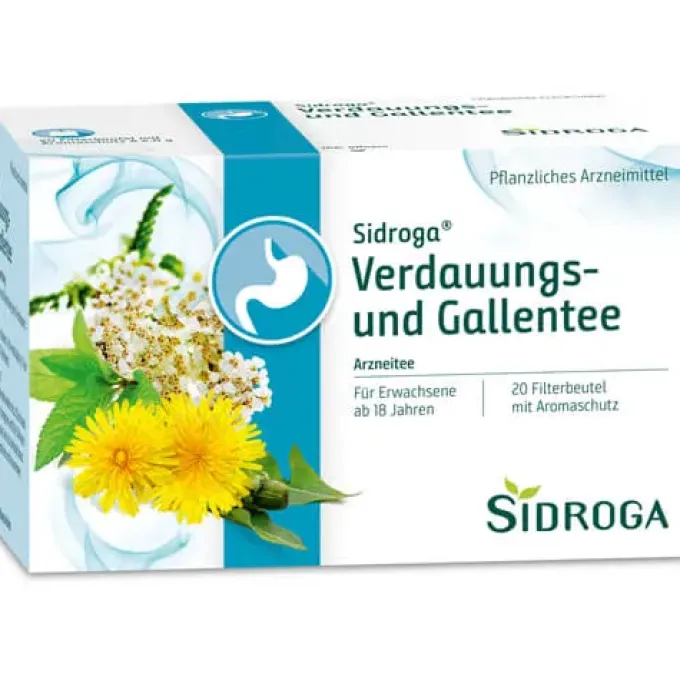 SIDROGA Verdauungs- und Gallentee Filterbeutel 20X2,0 g