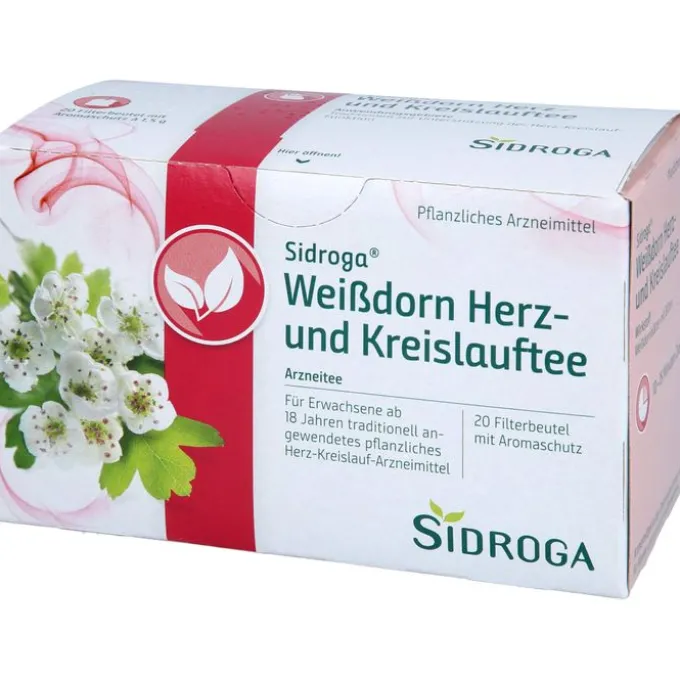 SIDROGA Weißdorn Herz- und Kreislauftee Filterb. 20X1,5 g