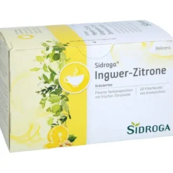 SIDROGA Wellness Ingwer-Zitrone Tee Filterbeutel 20 Stück