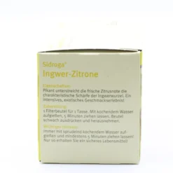 SIDROGA Wellness Ingwer-Zitrone Tee Filterbeutel 20 Stück
