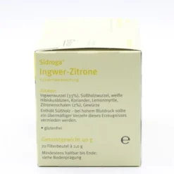 SIDROGA Wellness Ingwer-Zitrone Tee Filterbeutel 20 Stück