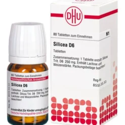 SILICEA D 6 Tabletten 80 St