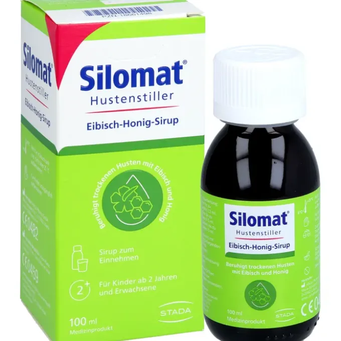 SILOMAT Hustenstiller Eibisch-Honig-Sirup 100 ml