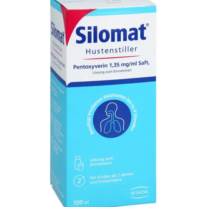 SILOMAT Hustenstiller Pentoxyverin 1,35 mg/ml Saft 100 ml