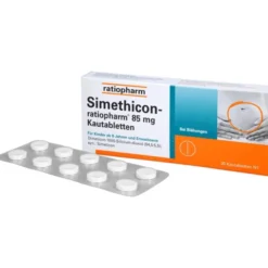 SIMETHICON-ratiopharm 85 mg Kautabletten 20 St