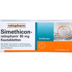 SIMETHICON-ratiopharm 85 mg Kautabletten 20 St