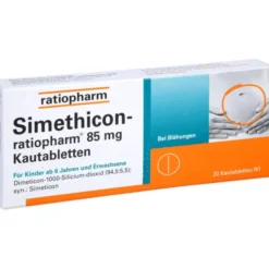 SIMETHICON-ratiopharm 85 mg Kautabletten 20 St