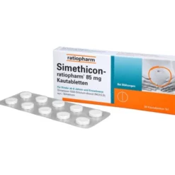 SIMETHICON-ratiopharm 85 mg Kautabletten 20 St