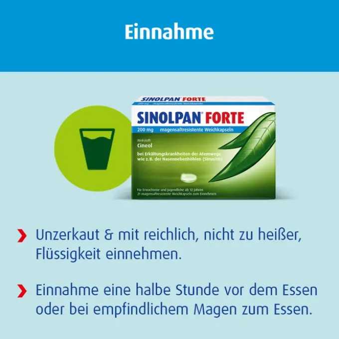 SINOLPAN forte 200 mg magensaftres.Weichkapseln 50 St
