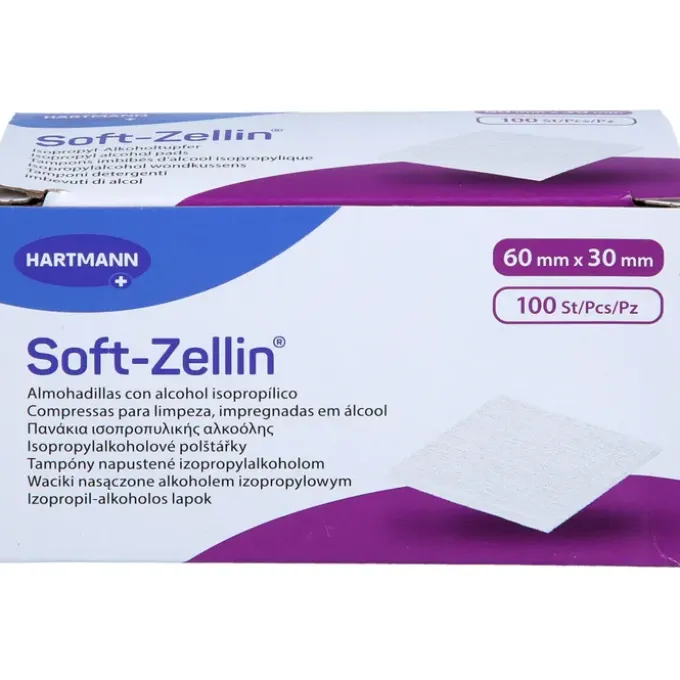 SOFT-ZELLIN Alkoholtupfer 30x60 mm 100 St