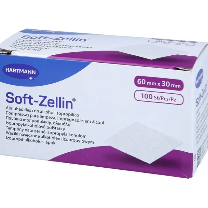 SOFT-ZELLIN Alkoholtupfer 30x60 mm 100 St