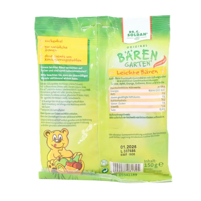 SOLDAN Bären zuckerfrei 150 g