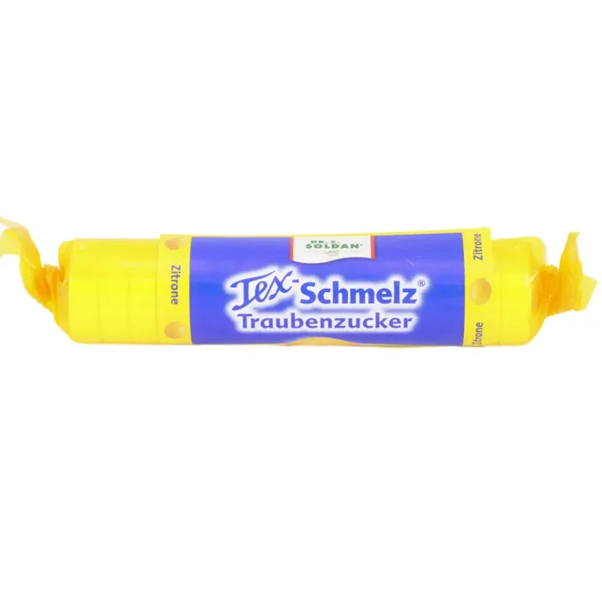 SOLDAN Tex Schmelz Traubenzucker Zitrone Rolle 33 g