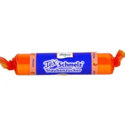 SOLDAN Tex Schmelz Traubenzucker Pfirsich Rolle 33 g
