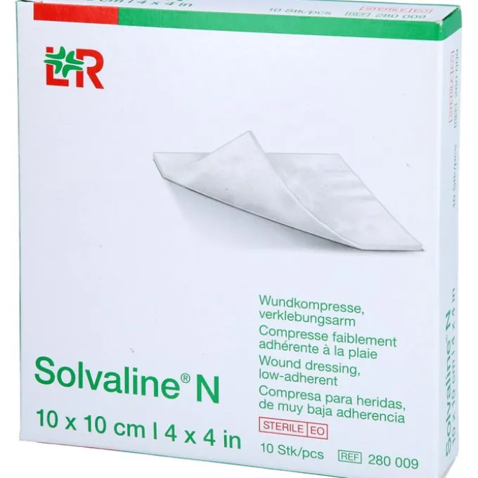SOLVALINE N Kompressen 10x10 cm steril 10 St