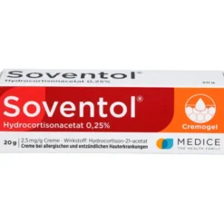 SOVENTOL Hydrocortisonacetat 0,25% Creme 20 g