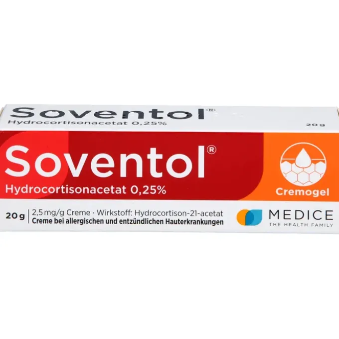 SOVENTOL Hydrocortisonacetat 0,25% Creme 20 g