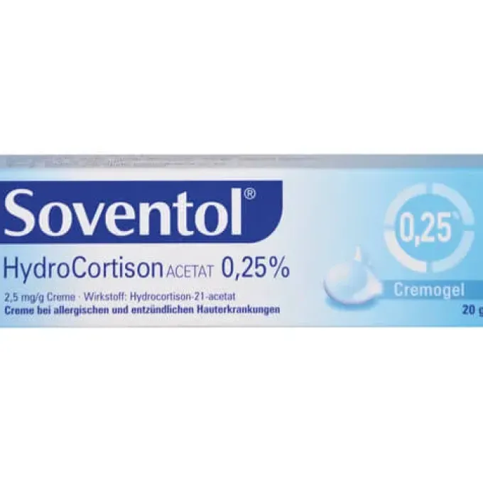 SOVENTOL Hydrocortisonacetat 0,25% Creme 20 g