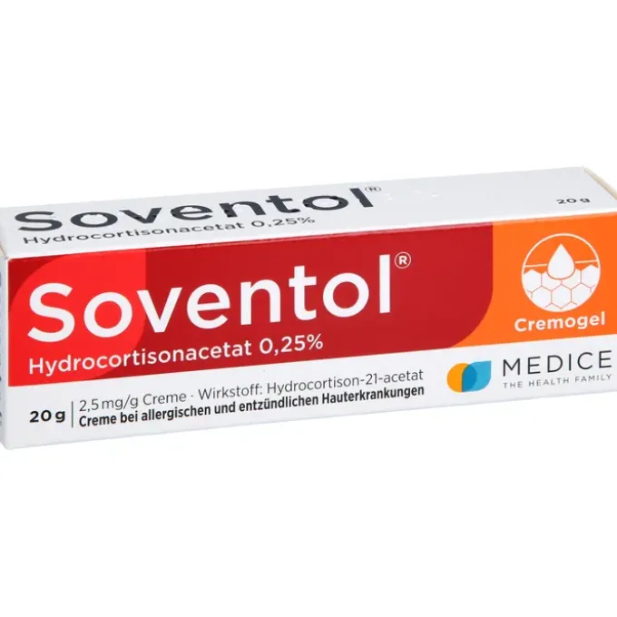 SOVENTOL Hydrocortisonacetat 0,25% Creme 20 g