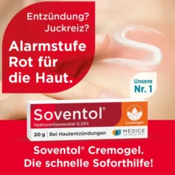 SOVENTOL Hydrocortisonacetat 0,25% Creme 20 g