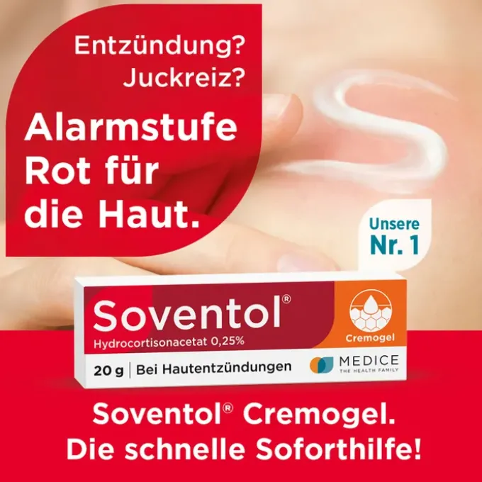 SOVENTOL Hydrocortisonacetat 0,25% Creme 20 g