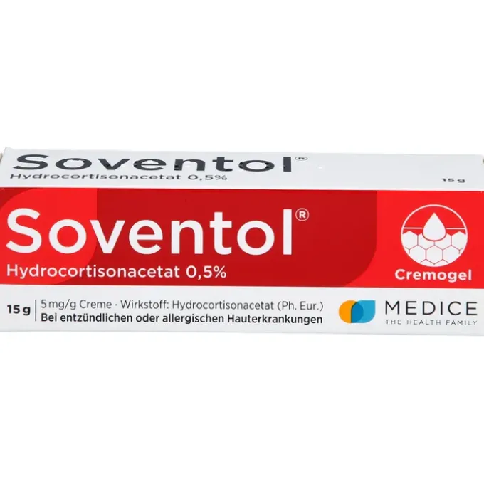 SOVENTOL Hydrocortisonacetat 0,5% Creme 15 g