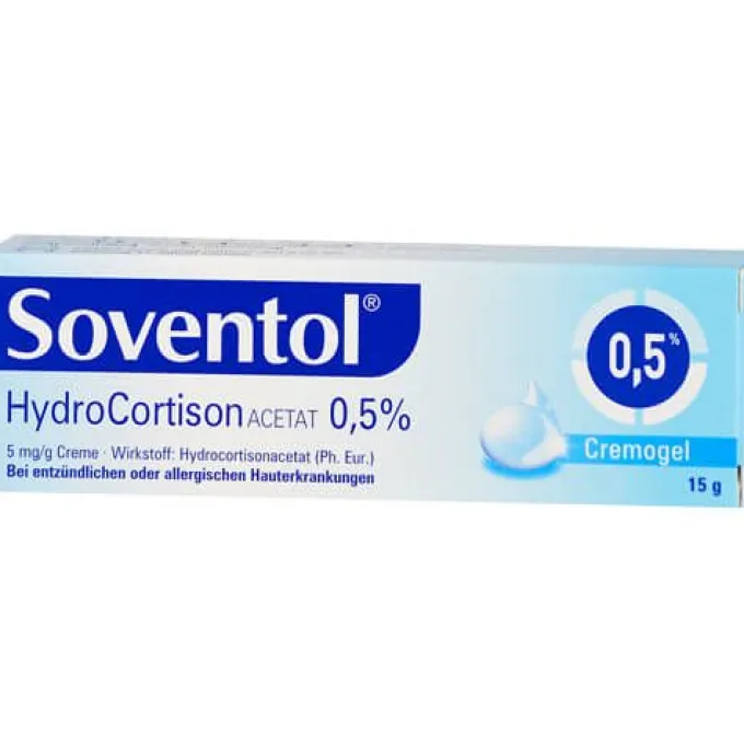 SOVENTOL Hydrocortisonacetat 0,5% Creme 15 g