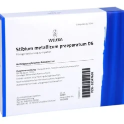 STIBIUM METALLICUM PRAEPARATUM D 6 Ampullen 5X10 ml