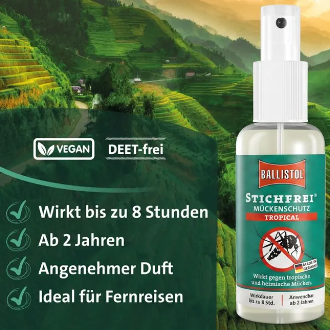 STICHFREI Mückenschutz Tropical Pumpspray 100 ml