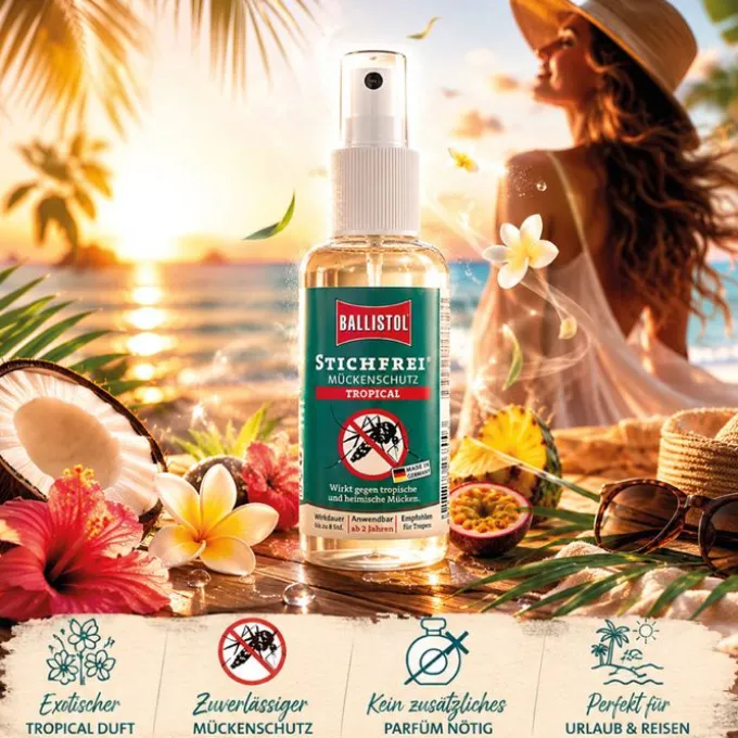 STICHFREI Mückenschutz Tropical Pumpspray 100 ml