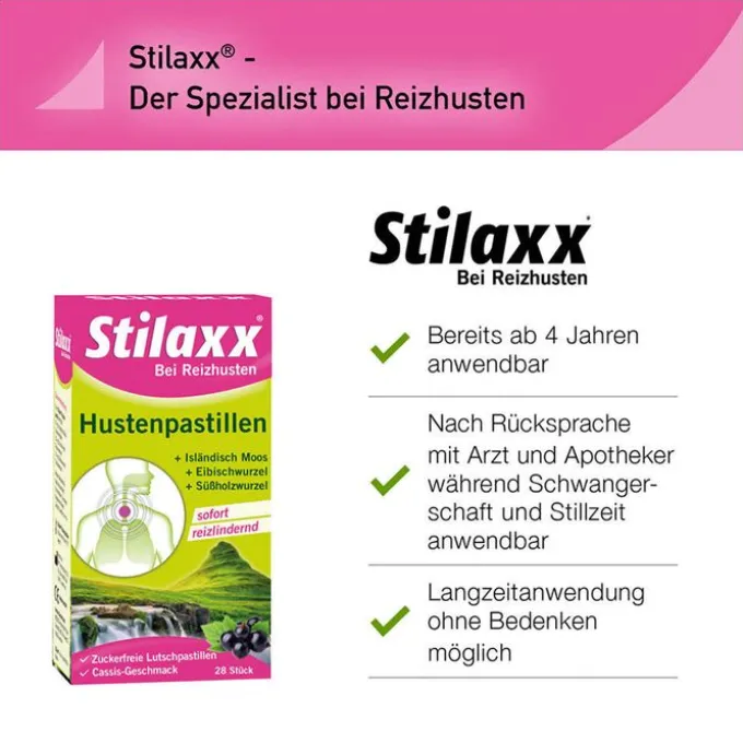 STILAXX Hustenpastillen Isländisch Moos 28 St