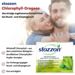 STOZZON Chlorophyll überzogene Tabletten 100 St