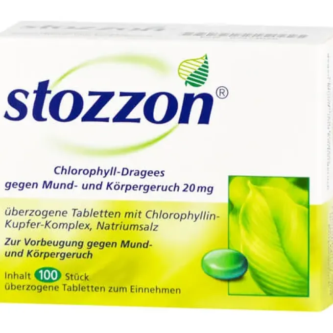 STOZZON Chlorophyll überzogene Tabletten 100 St
