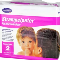 STRAMPELPETER Flockenwindeln Saugstärke 2 56 St