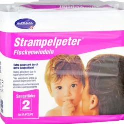 STRAMPELPETER Flockenwindeln Saugstärke 2 56 St
