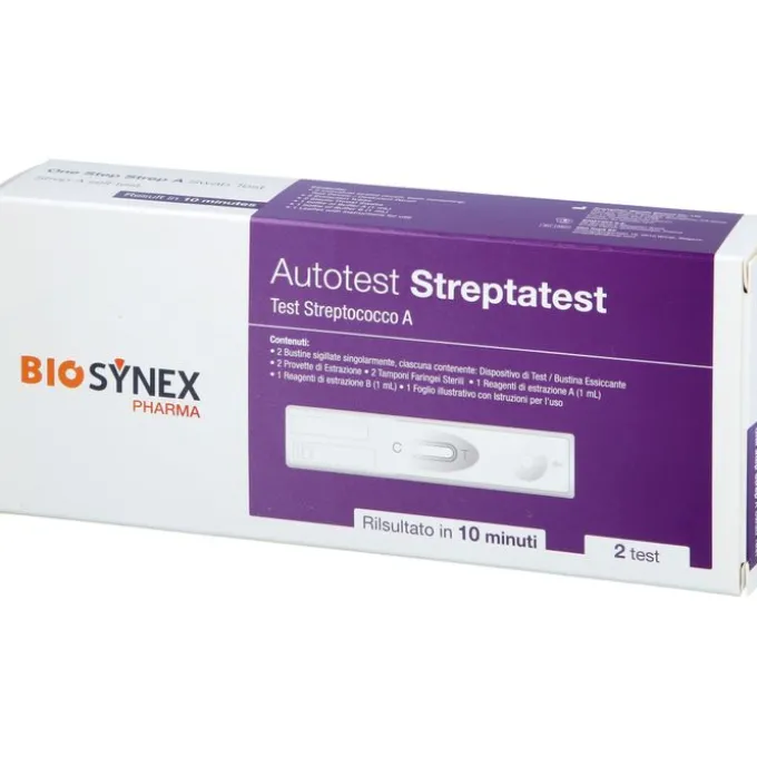 STREPTATEST Streptokokken A Schnelltest Rachen 2 St